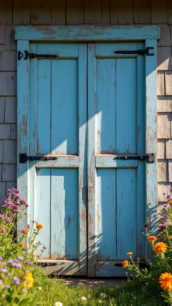 charming rustic barn shutters