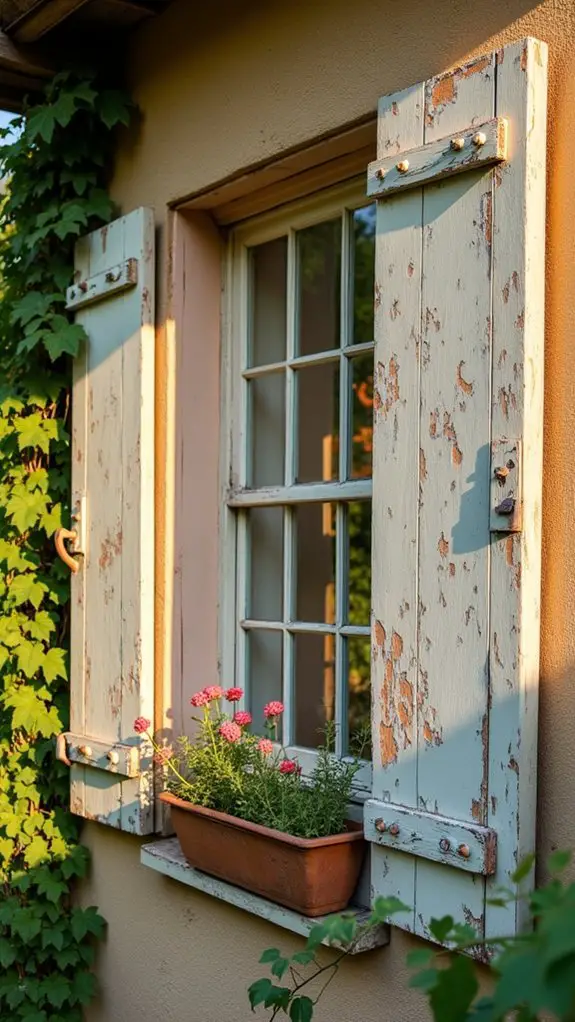 charming rustic shutters appeal
