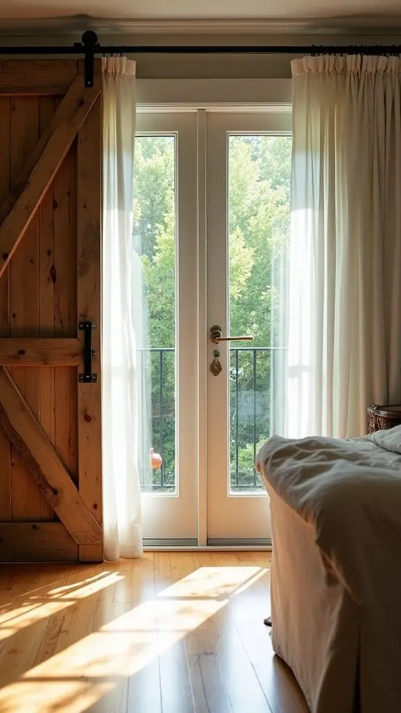 charming sliding barn doors
