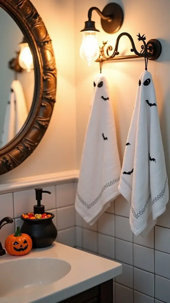 charming spooky bathroom decor
