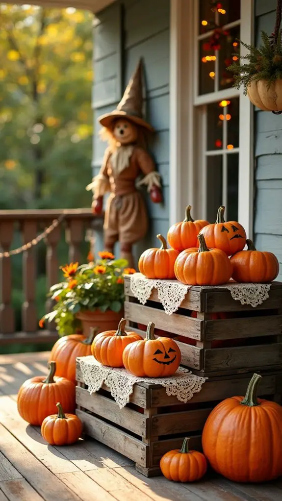 charming vintage pumpkin decor