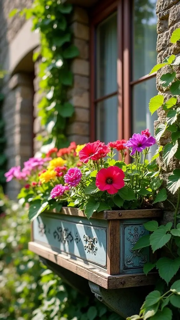 charming vintage window box