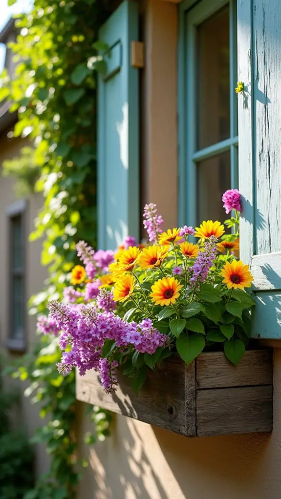 charming window boxes flowers