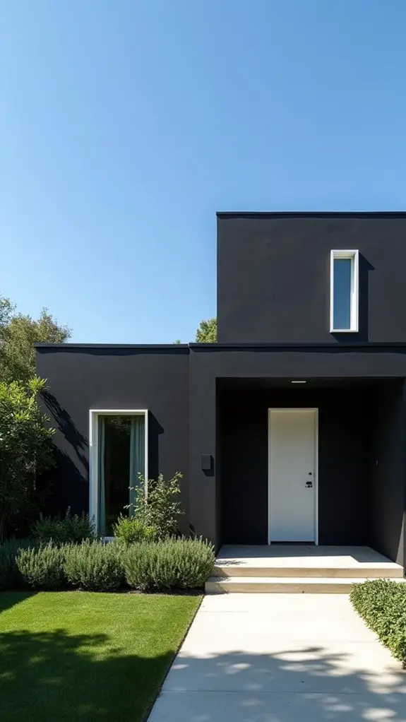 chic black and white contrast
