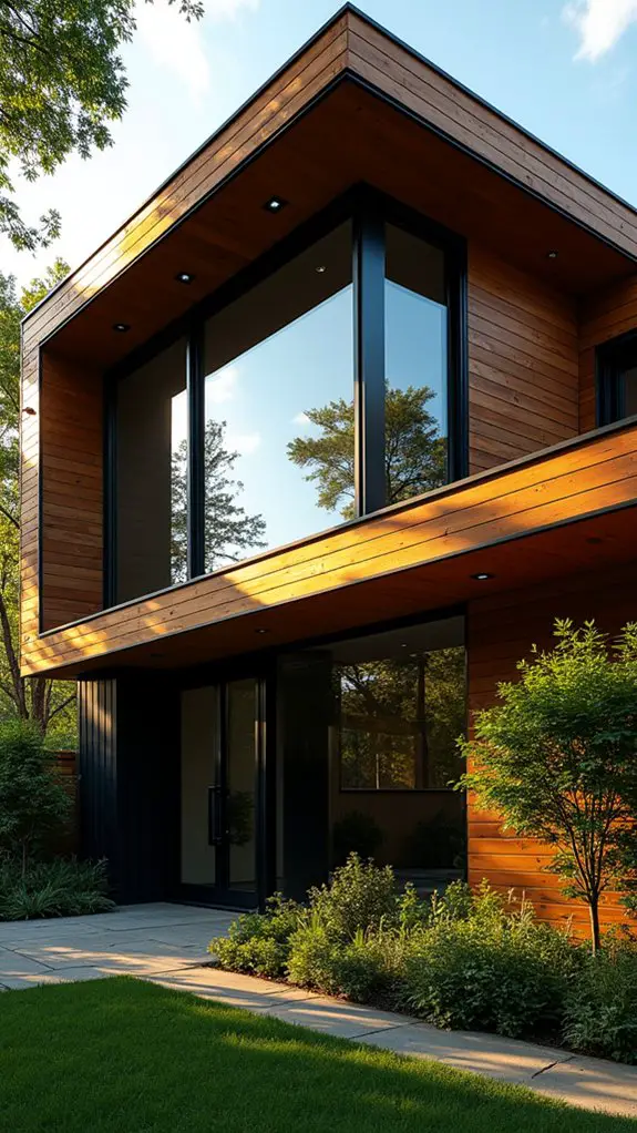 chic black window contrasts