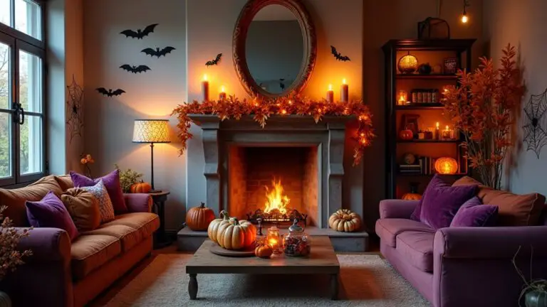 chic halloween living room decor
