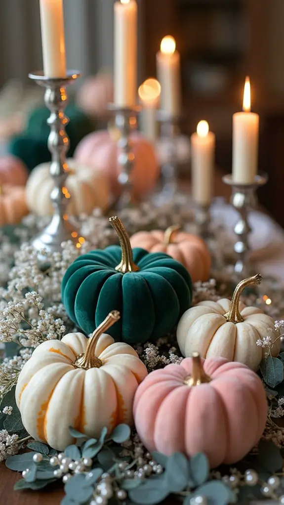 chic pumpkin decor arrangements