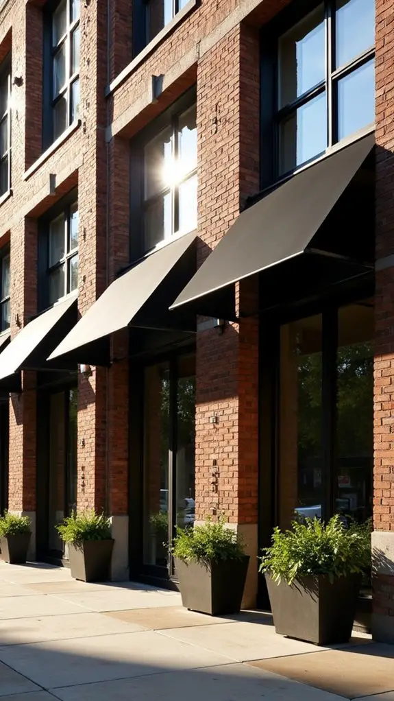 chic urban industrial awnings