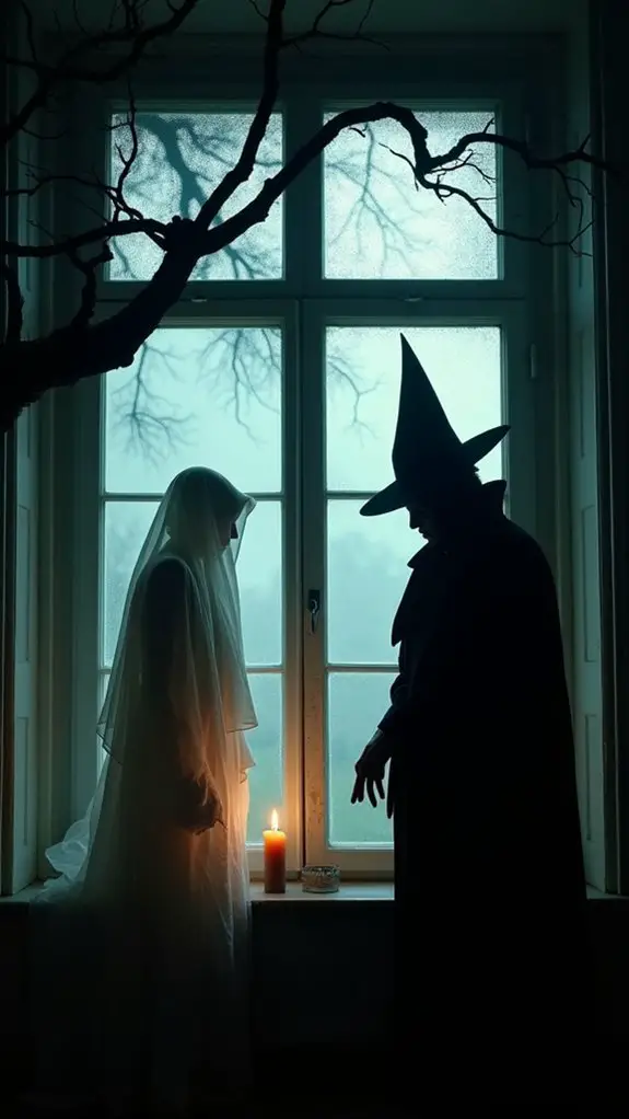 classic horror film silhouettes