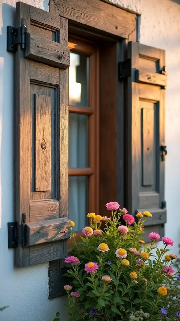 classic paneled shutter designs