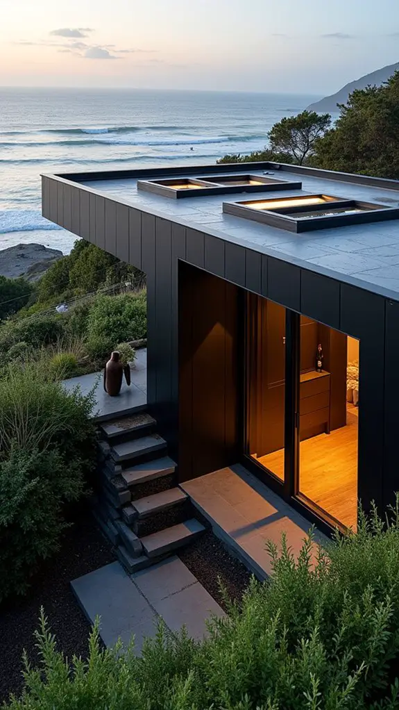 coastal black bungalow retreat