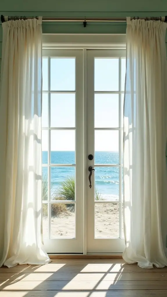 coastal double windows elegance