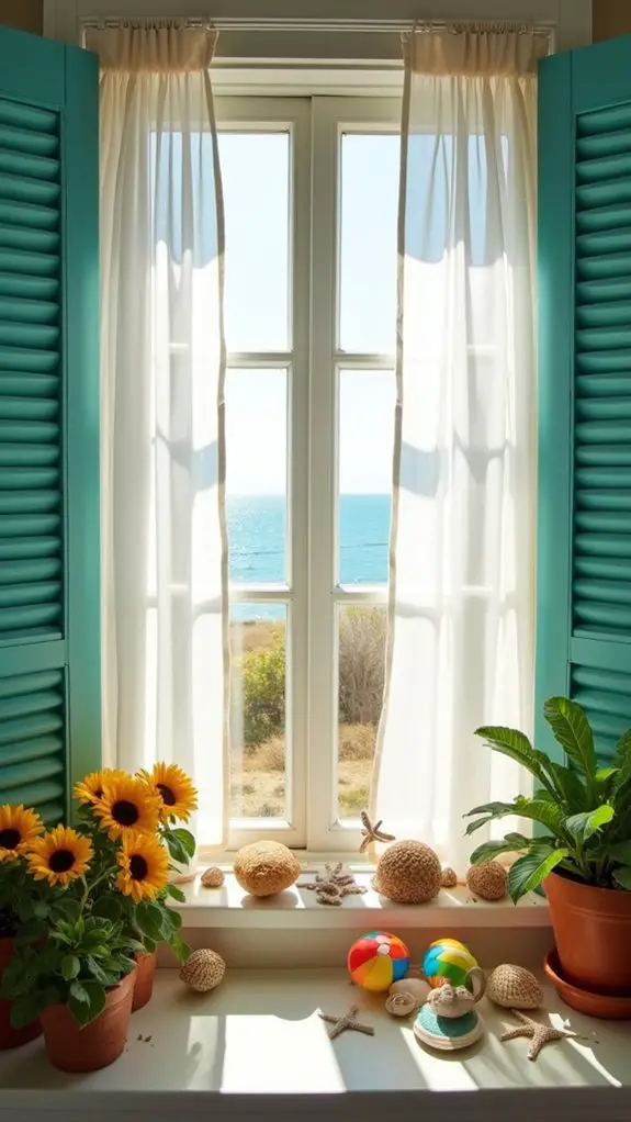 coastal retreat window decor
