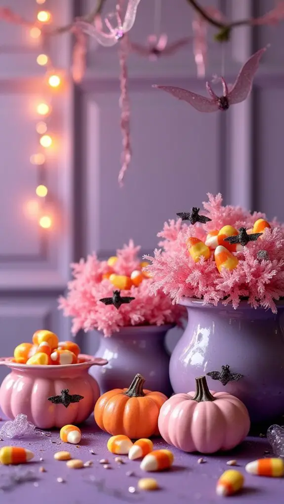 colorful candy jar displays