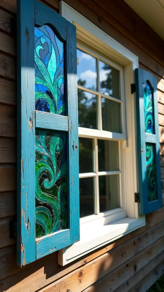 colorful stained glass accents