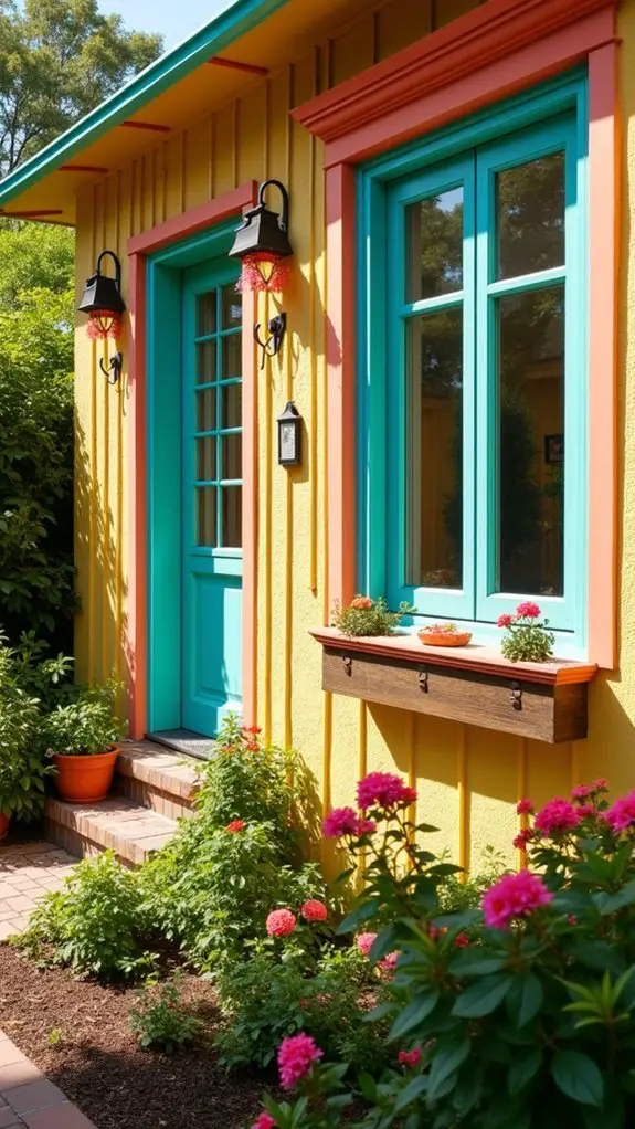 colorful trim enhances homes