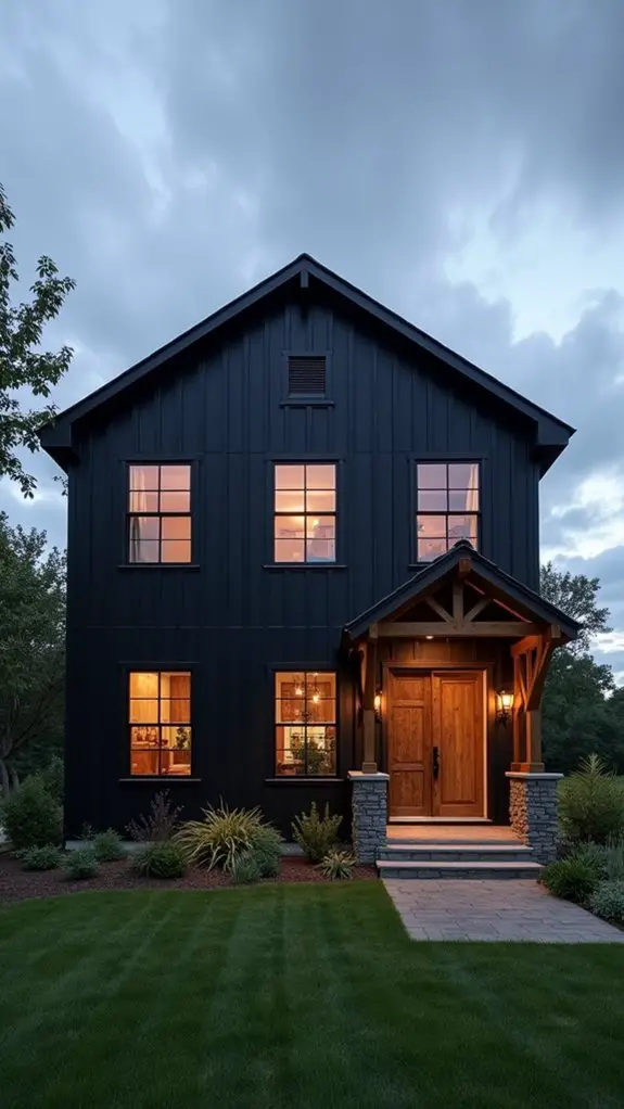 contemporary black barn aesthetics
