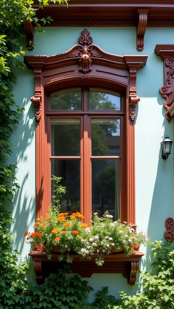 contrasting trim color combination