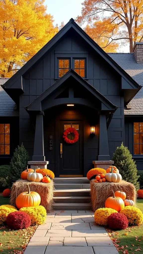 cozy autumn decorative display