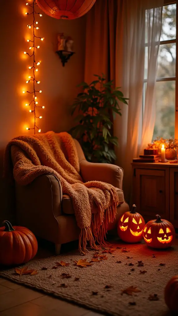 cozy autumn fairy lights