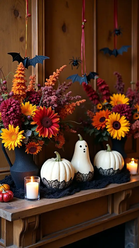 cozy autumn floral decor