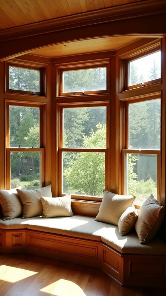 cozy bay window seating