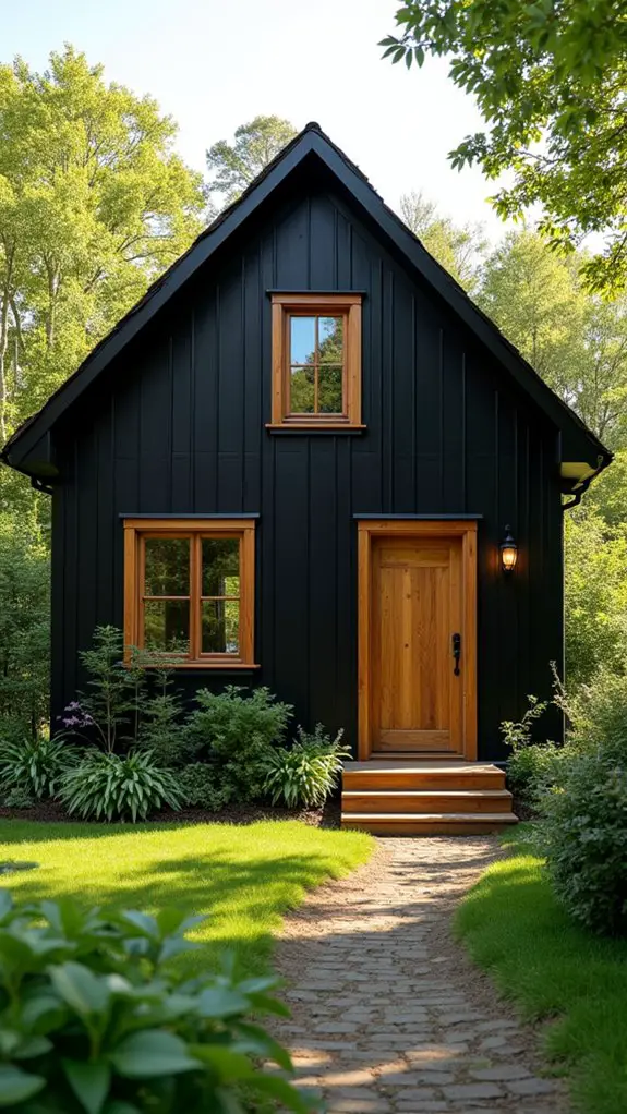 cozy black cedar cottage