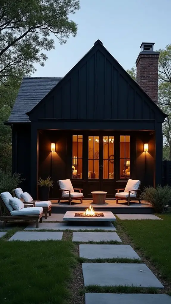 cozy fire pit retreat