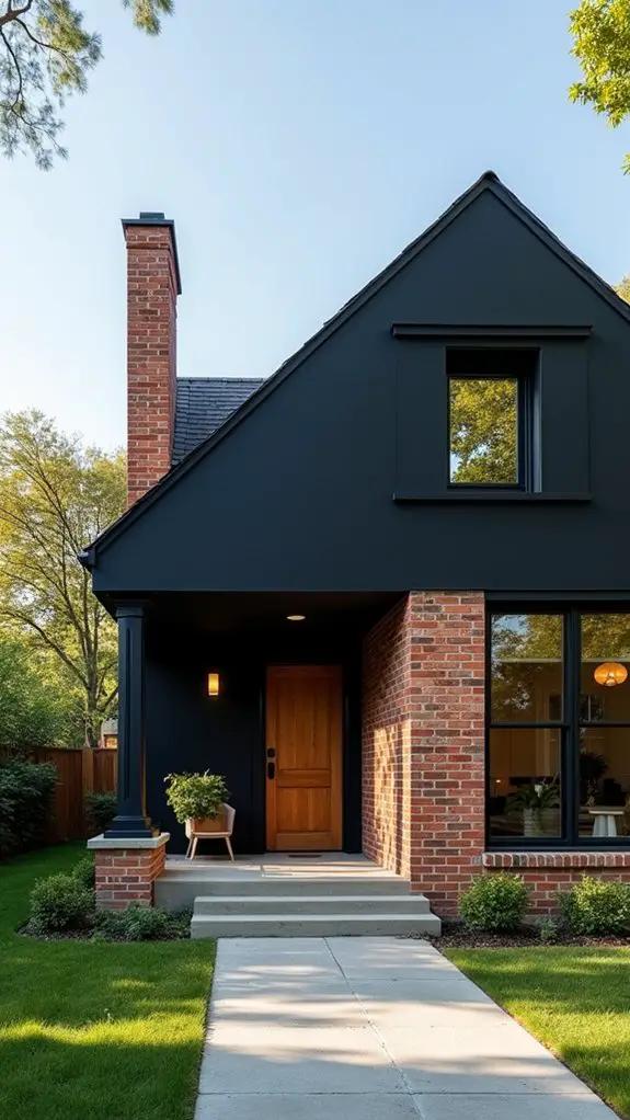 cozy modern brick retreat