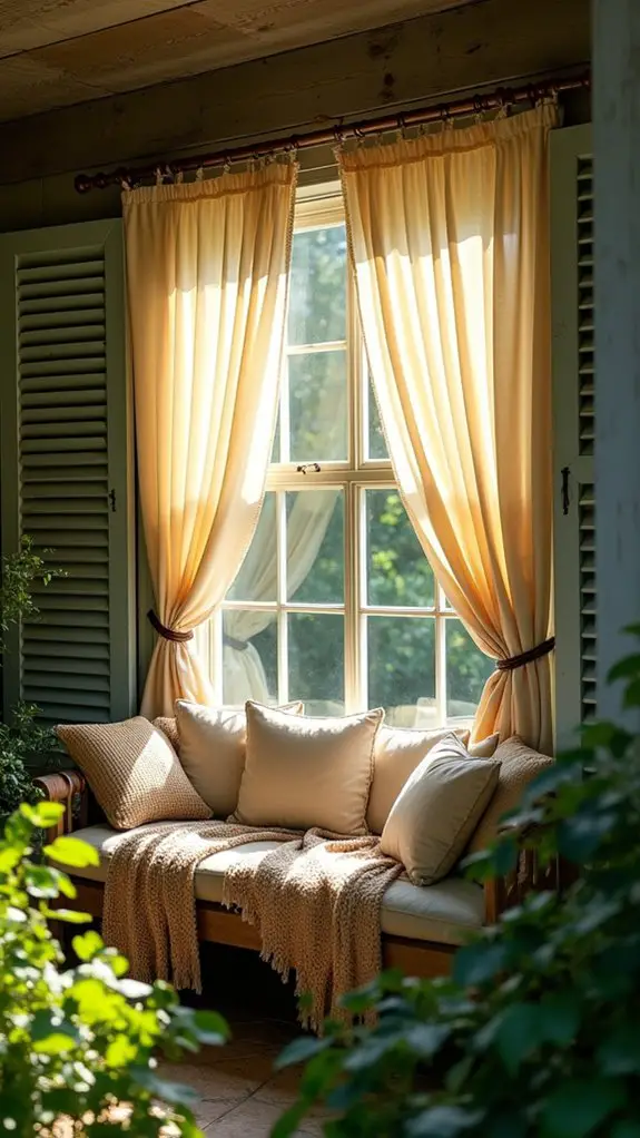 cozy nook with cushions