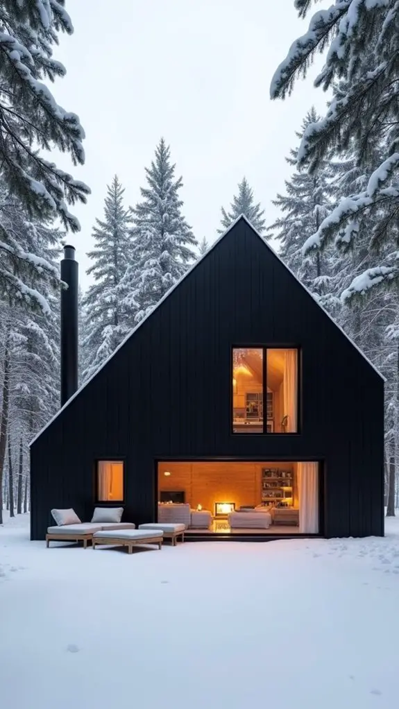 cozy nordic black homes