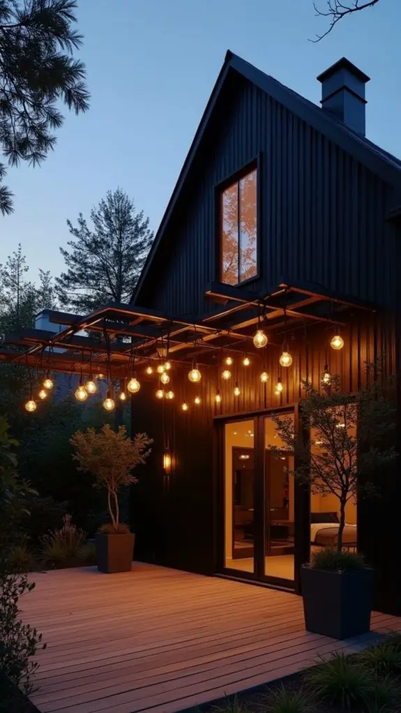 cozy outdoor lighting transformation