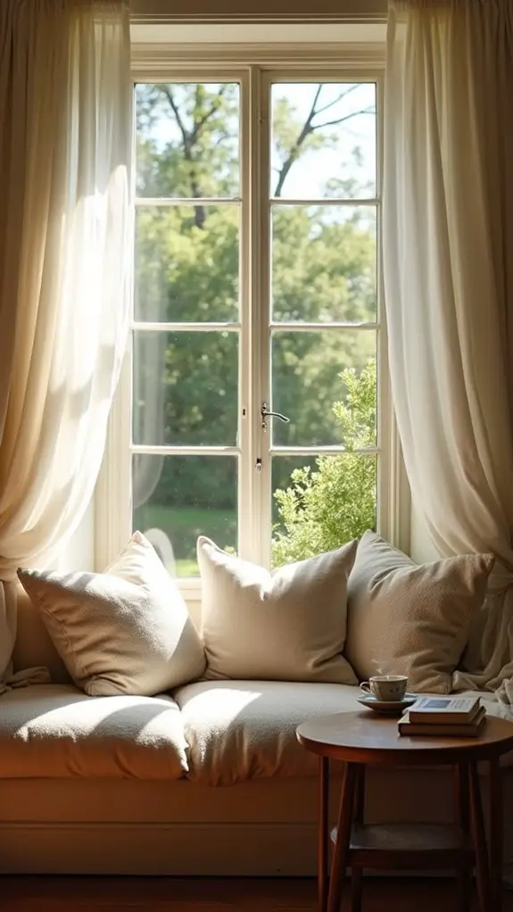 cozy reading nook design