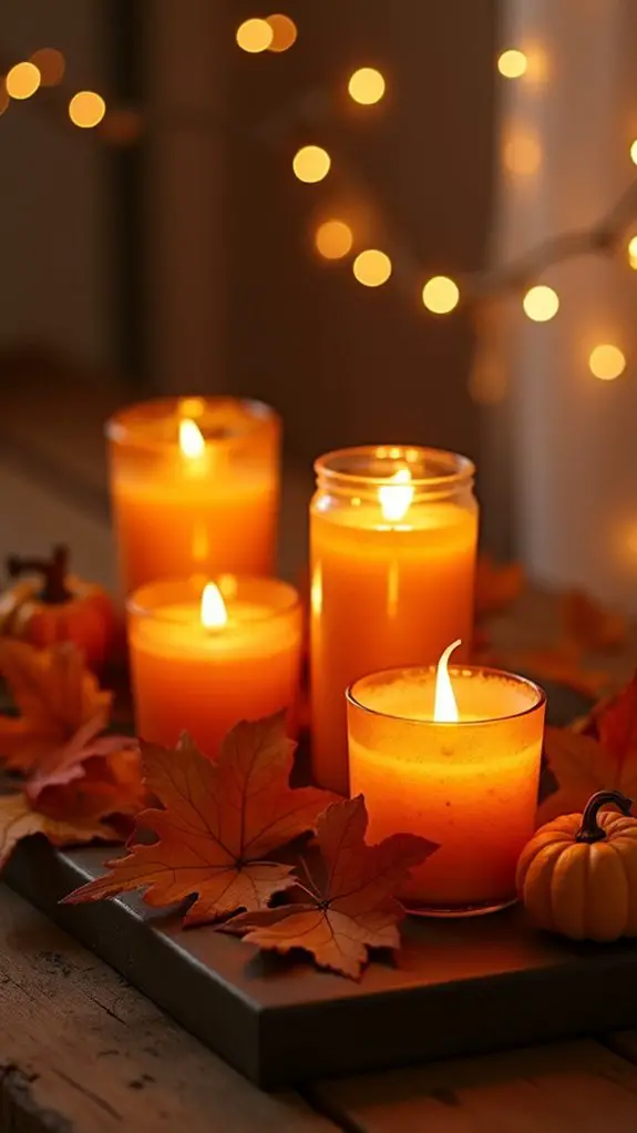 cozy retro pumpkin decor