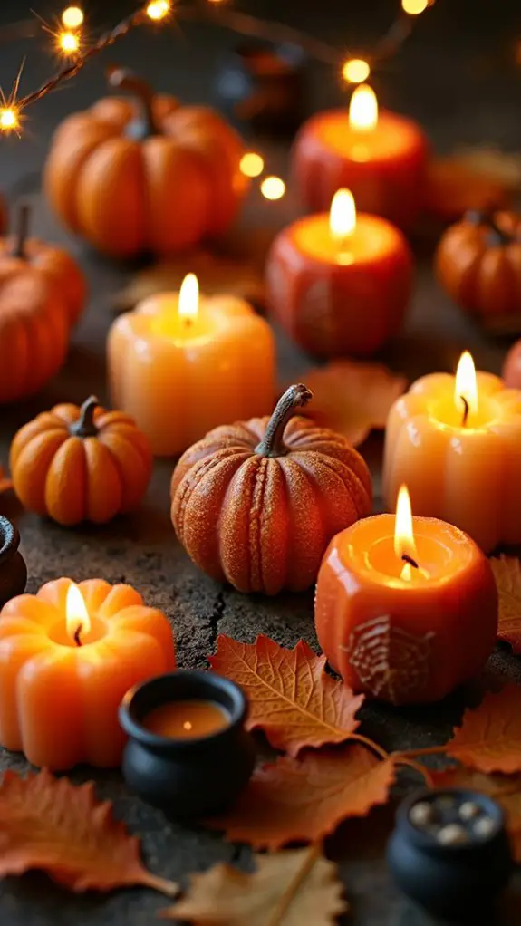 cozy scented candle decor