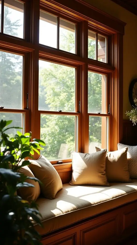 cozy window seat bliss