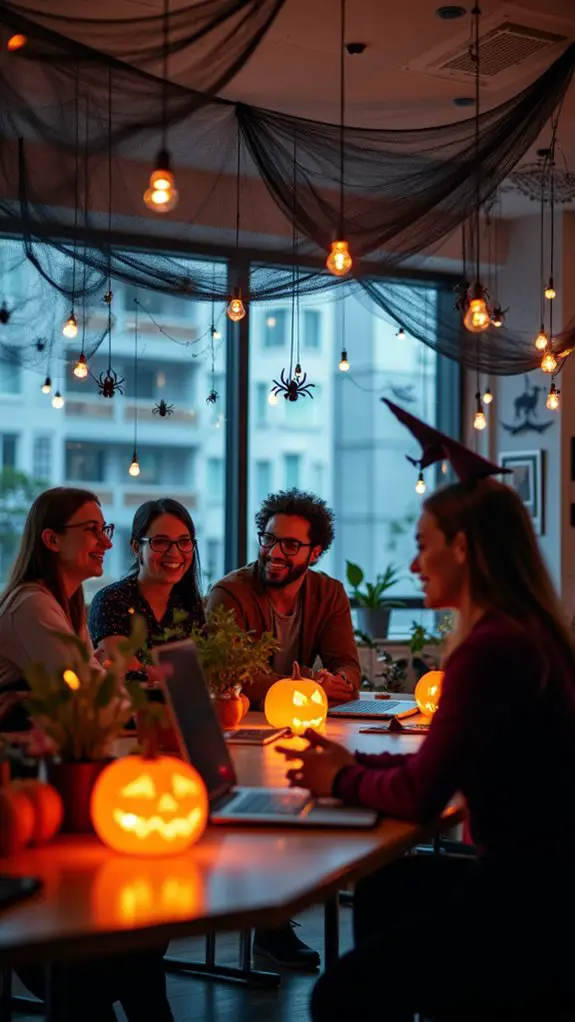 creepy atmosphere with curtains