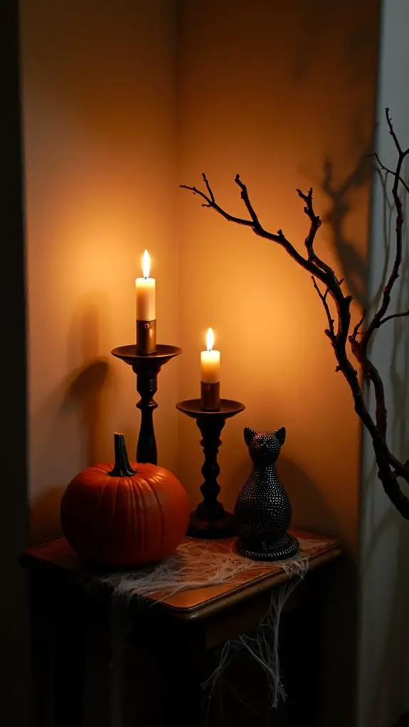creepy candle holders ambiance