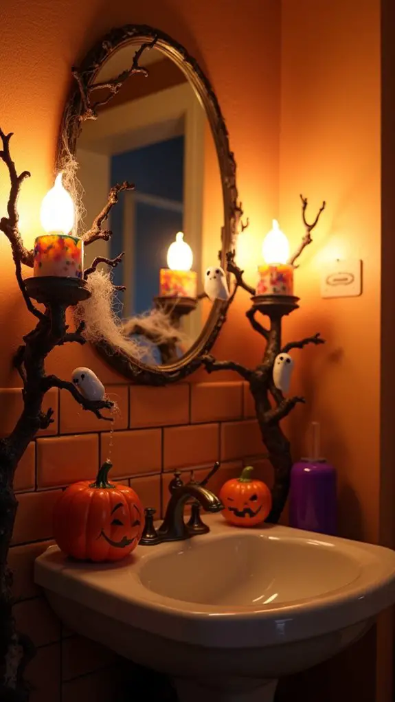 creepy candle holders ambiance