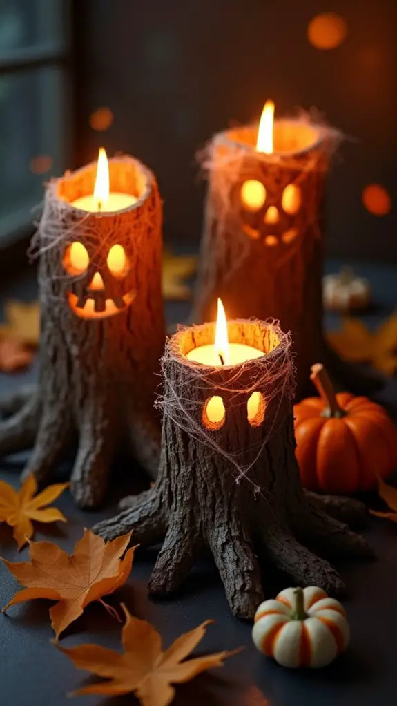 creepy candle holders decor