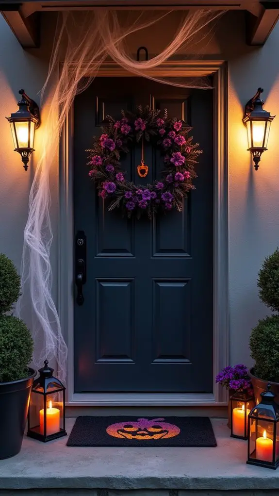 creepy cobweb halloween decor