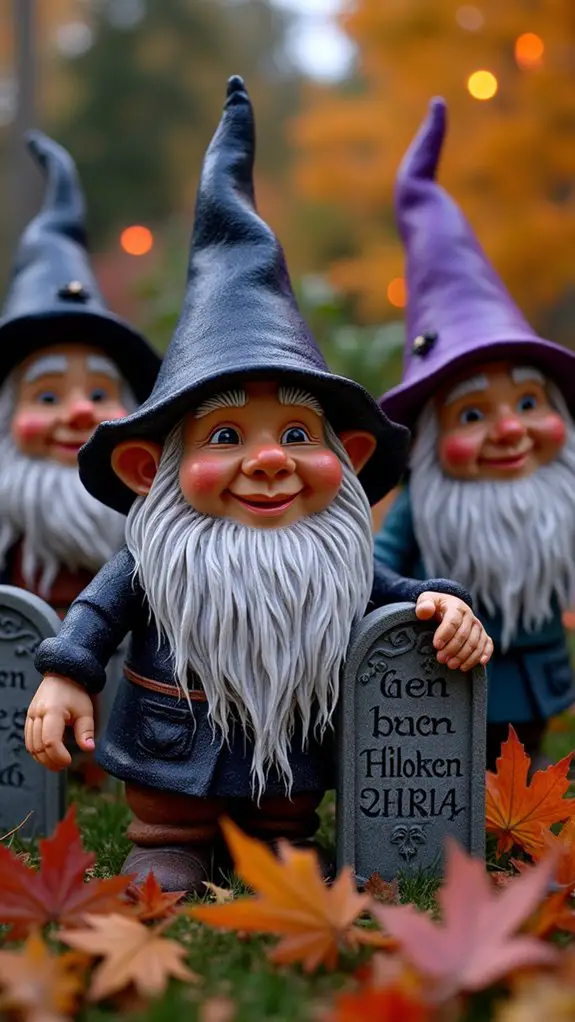creepy halloween garden gnomes