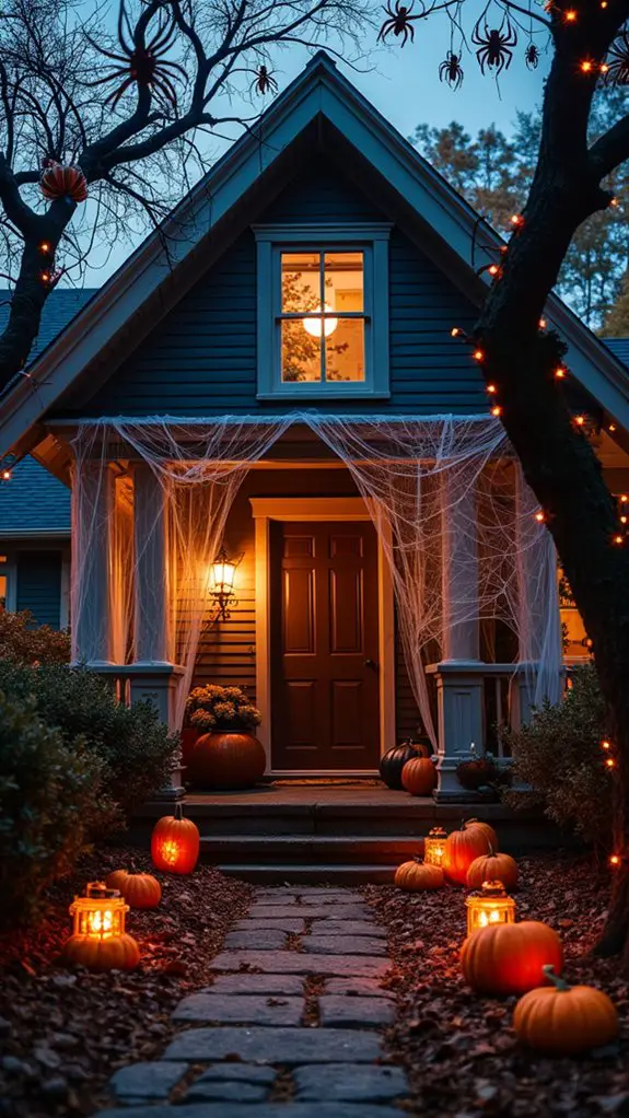 creepy halloween porch decorations