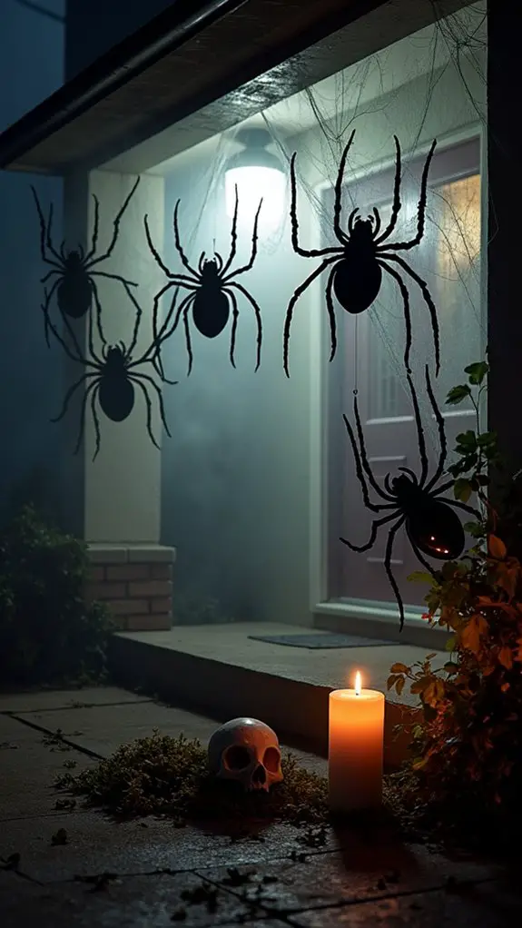 creepy halloween spider decorations