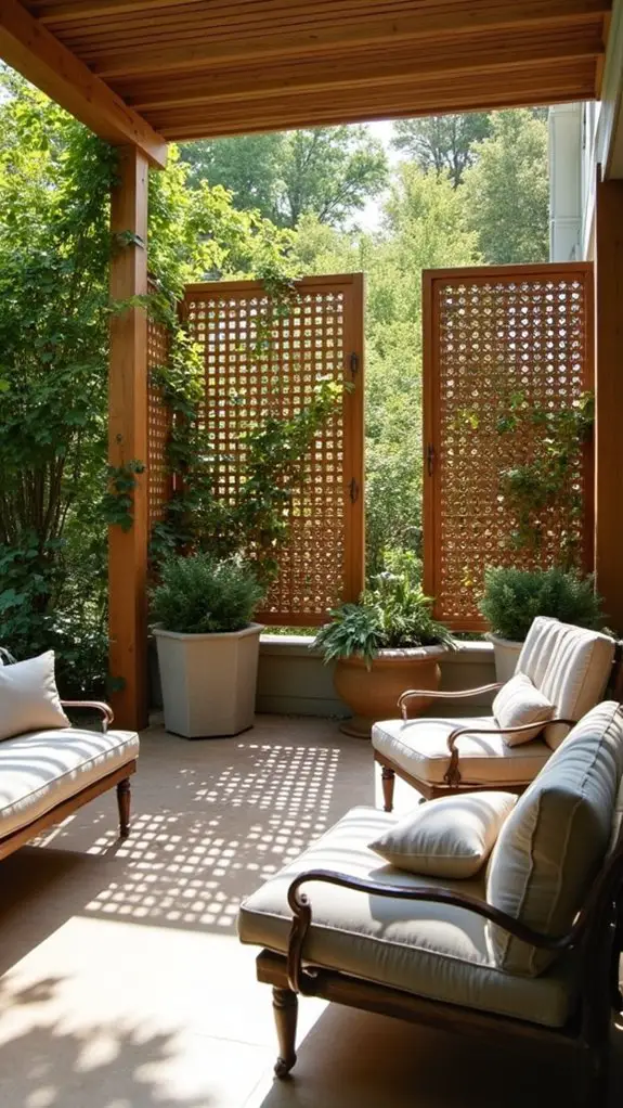 customizable privacy lattice panels