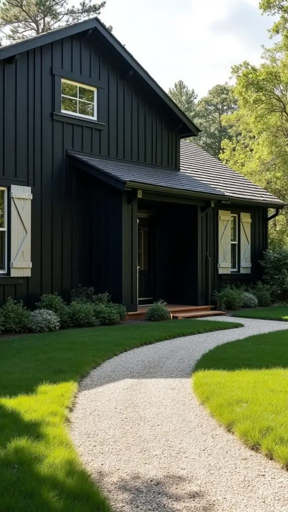 decorative shutters enhance charm