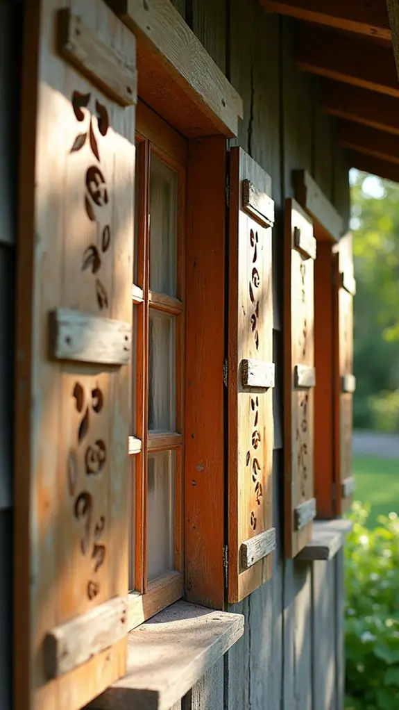 decorative shutters enhance homes