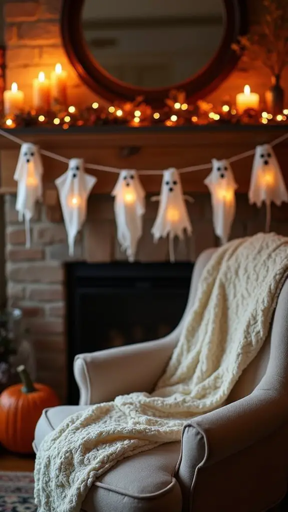 diy ghost garland creation