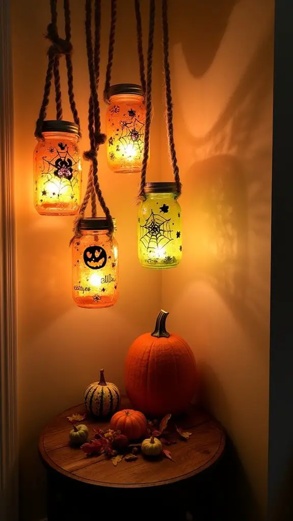 diy halloween mason jar lanterns