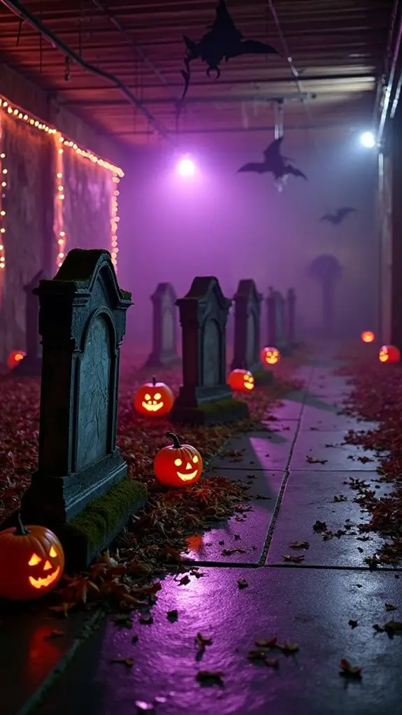 diy spooky graveyard decor